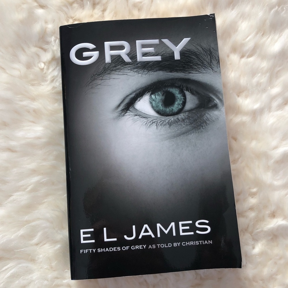 Gray “Fifty Shades of Gray” Soft Cover Book NWT